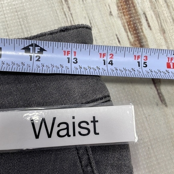 PrAna Jean Skirt Grey Denim Pencil Straight Button Fly Size 2 - Picture 11 of 13